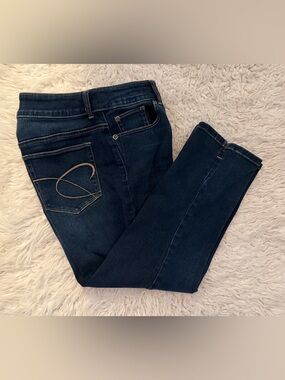 Chico’s So Slimming Dark Blue Cropped Denim.  Chico’s Size 0.5.